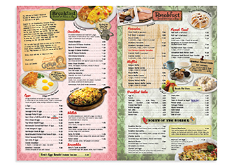 Corky's Menu Inside Spread