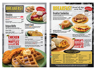 Kings Menu Inside Spread