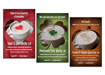 Norms Table Tents - Cappuccino