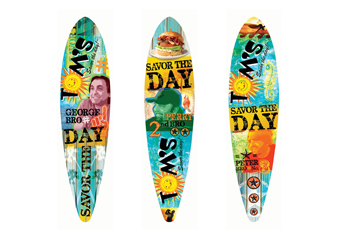 "Bro Boards" | Custom Skateboard Designs of the Owner's of TOM's | Design & Art by Holland Henton